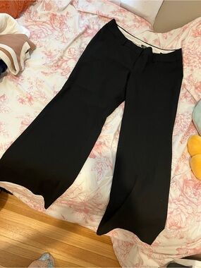 LOFT Black Wide-Leg Dress Pants